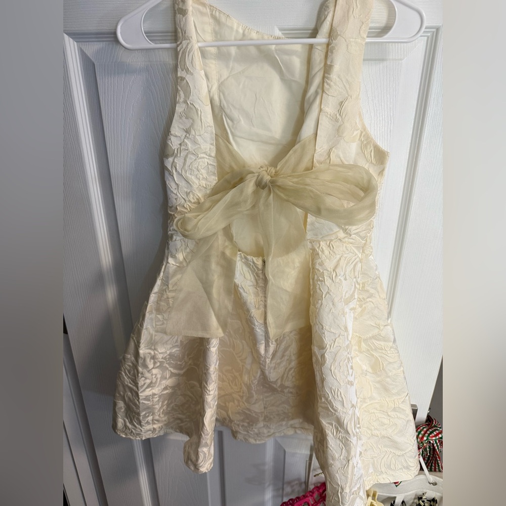 Ivory mini dress
